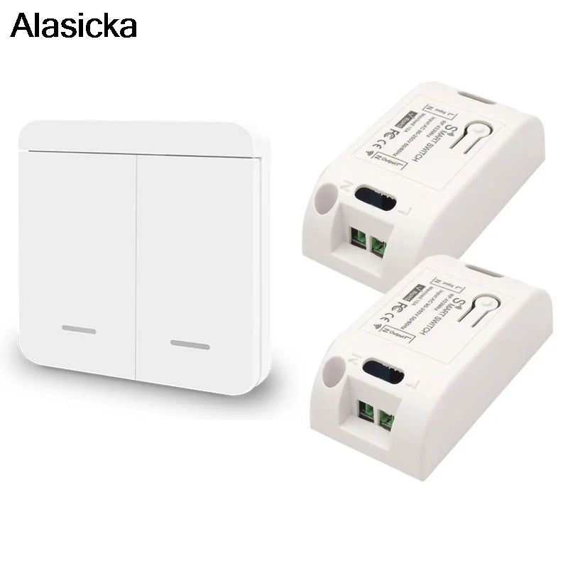 RF 433MHz Wireless Wall Switch 1/2/3 Gang – Remote Light Control Wireless Wall Switch Babs