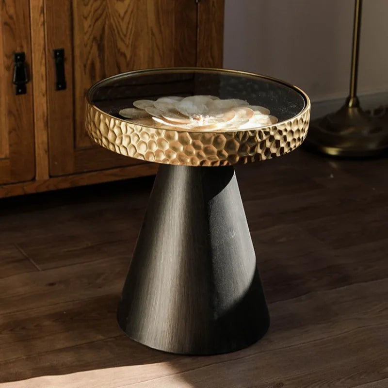 Round Retro Shell Side Table – Modern Luxury Coffee Table Side Coffee Table Babs