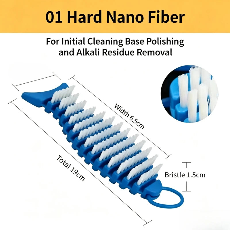 Foldable Fish Bead Polishing Brush – Boar & Nano Bristle Bead Polishing Brush Babs A