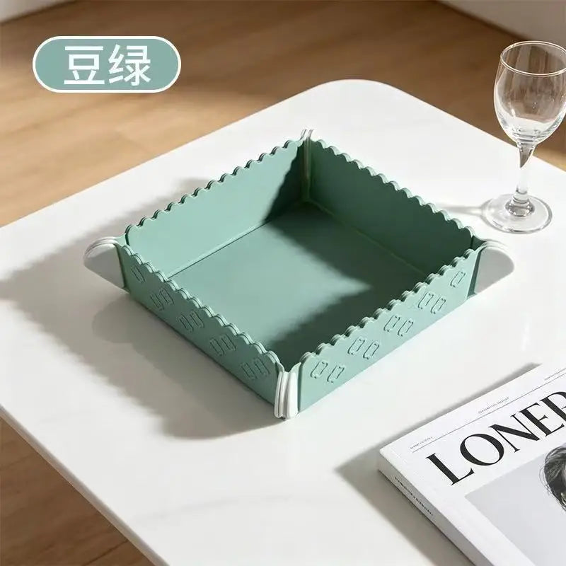Silicone Foldable Magnetic Placemat – Heat Resistant Mat Silicone Trivet Mat Babs green