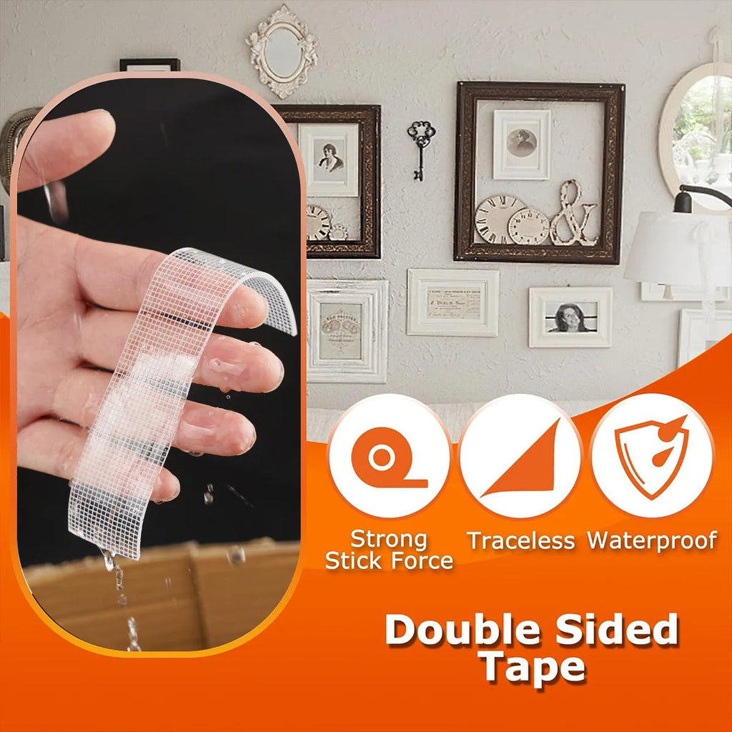5m Nano Double-Sided Tape – Transparent, Waterproof & Reusable Double-Sided Tape Babs