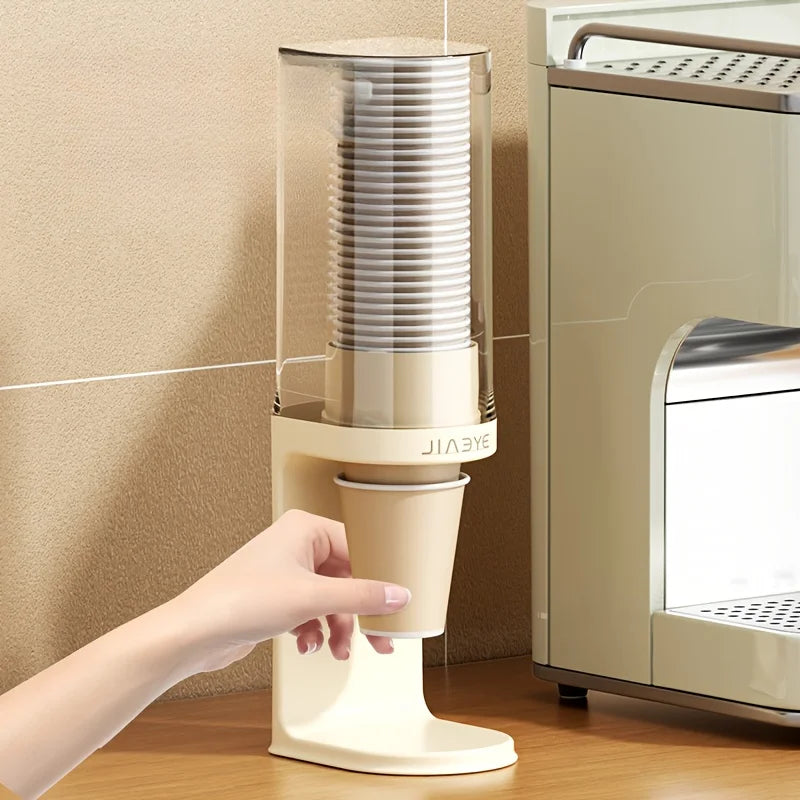 Transparent Countertop Cup Dispenser & Storage Rack Holder Cup Dispenser Rack Babs