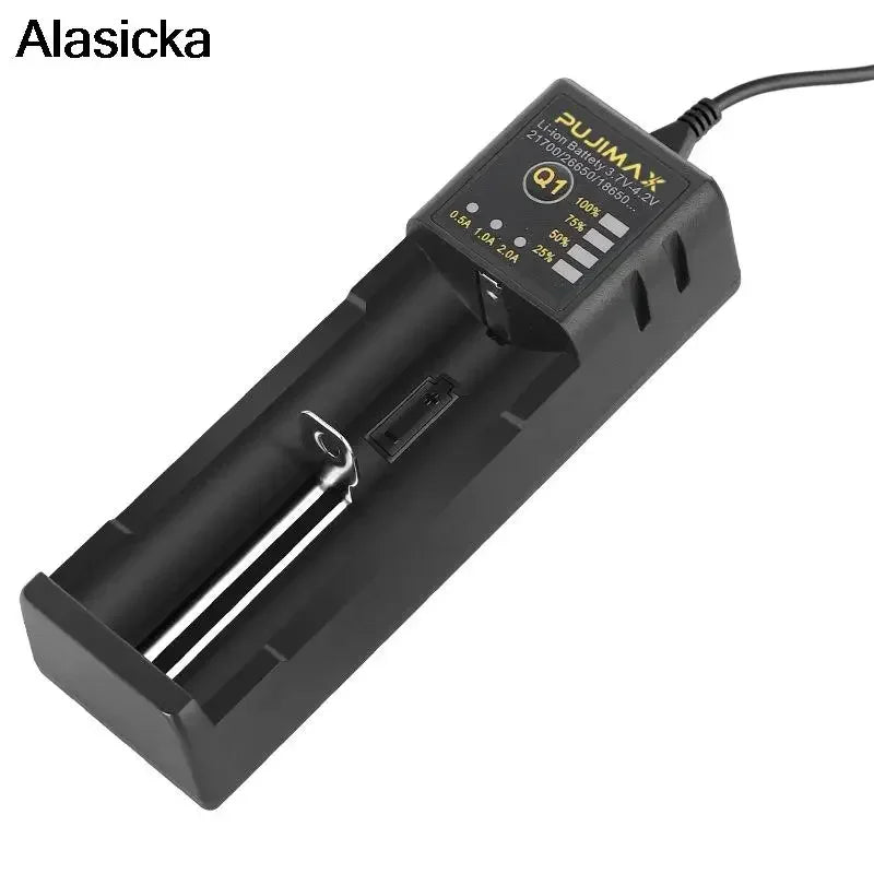 Smart Li-ion Battery Charger 18650 26650 21700 – Adjustable Current Li-ion Battery Charger Babs