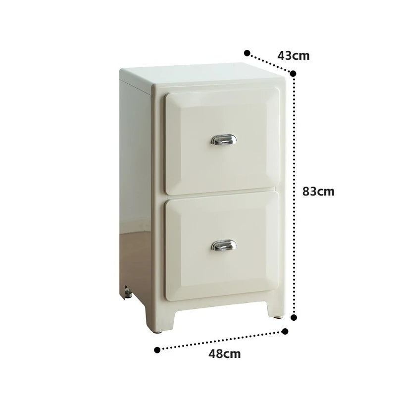 Modern Metal Storage Display Cabinet – Minimalist Living Room Display Cabinet Babs White-2 Floor