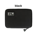 Waterproof Nylon Electronic Organizer Bag | USB Cable & Charger Electronic Organizer Bag Babs 1pc Black Green