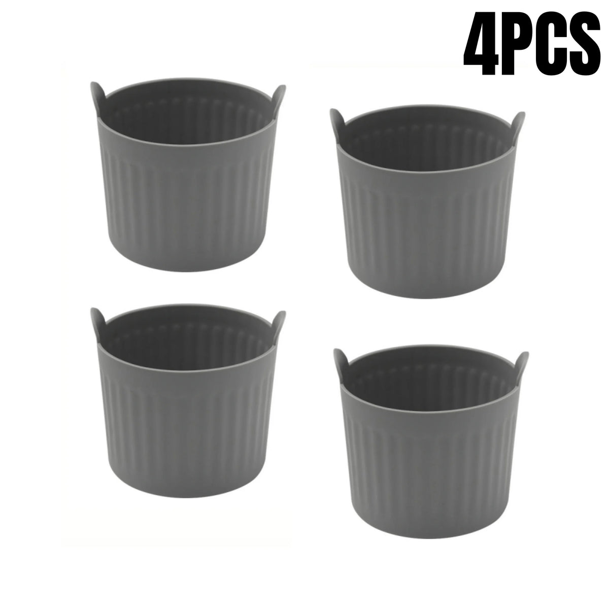 4-Pack Silicone Air Fryer Baking Cups & Nonstick Muffin Molds Silicone Baking Molds Babs