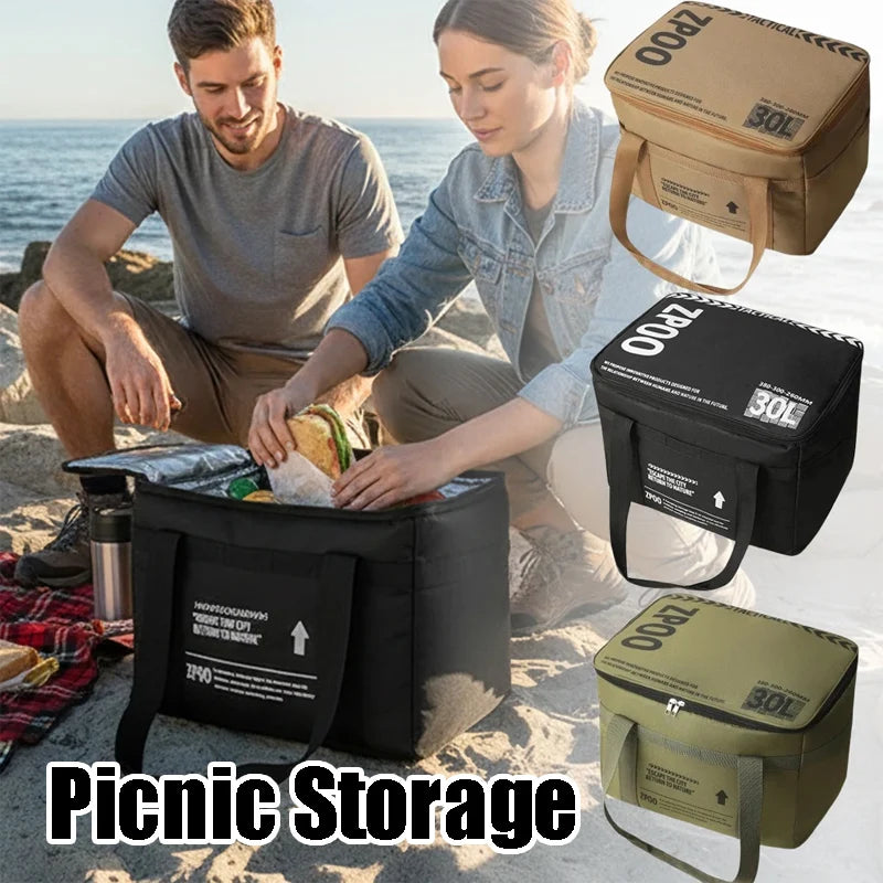 30L Folding Camping Storage Bag with MOLLE Straps & Dividers Camping Storage Bag Babs