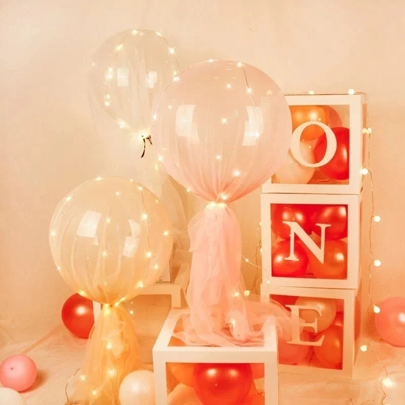 LED Bobo Balloon Column Stand Set – Wedding & Party Decor LED Balloon Decor Set Babs