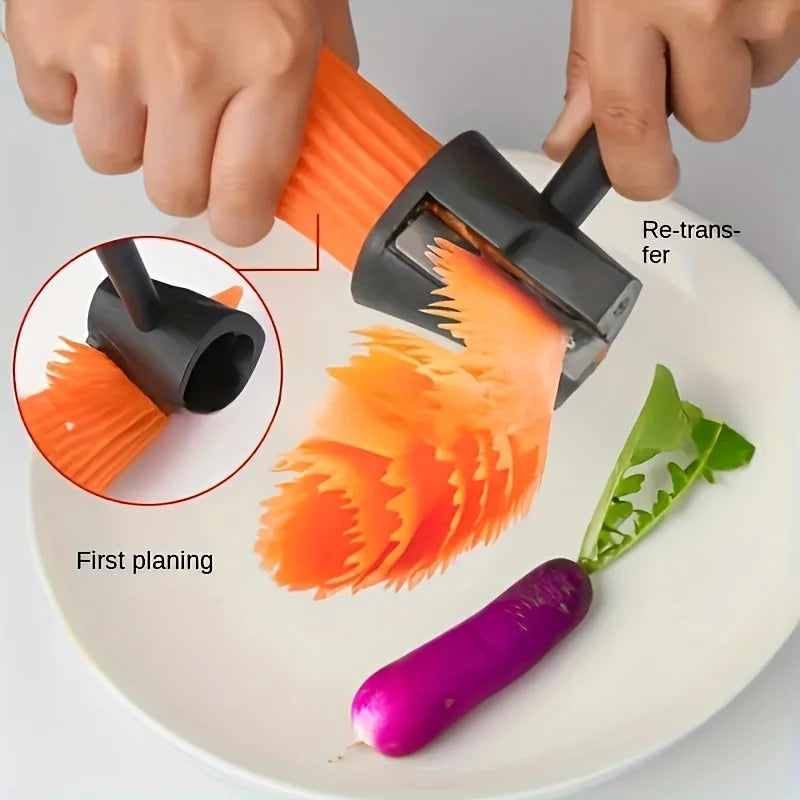 Spiral Drum Vegetable Slicer – Stainless Steel Salad Coiler Vegetable Slicer Babs