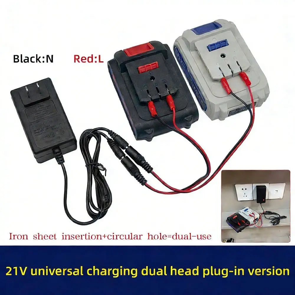 Universal 21V Lithium Dual-Port Power Tool Battery Charger Power Tool Charger Babs A1