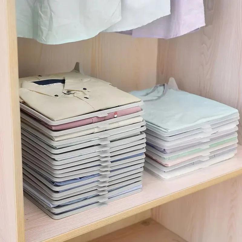 T-Shirt Folder Board & Stackable Wardrobe Dividers – 1/5pcs Wardrobe Organizer Babs