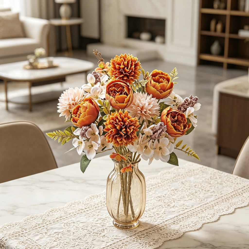 Artificial Silk Rose & Chrysanthemum Flowers – Wedding Décor Artificial Silk Flowers Babs