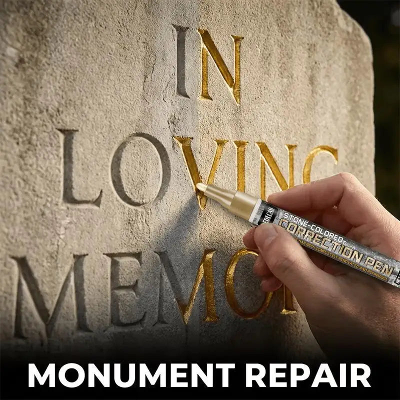 Tombstone Marker Pen – Waterproof Fade-Resistant Stone Restoration Stone Paint Marker Babs