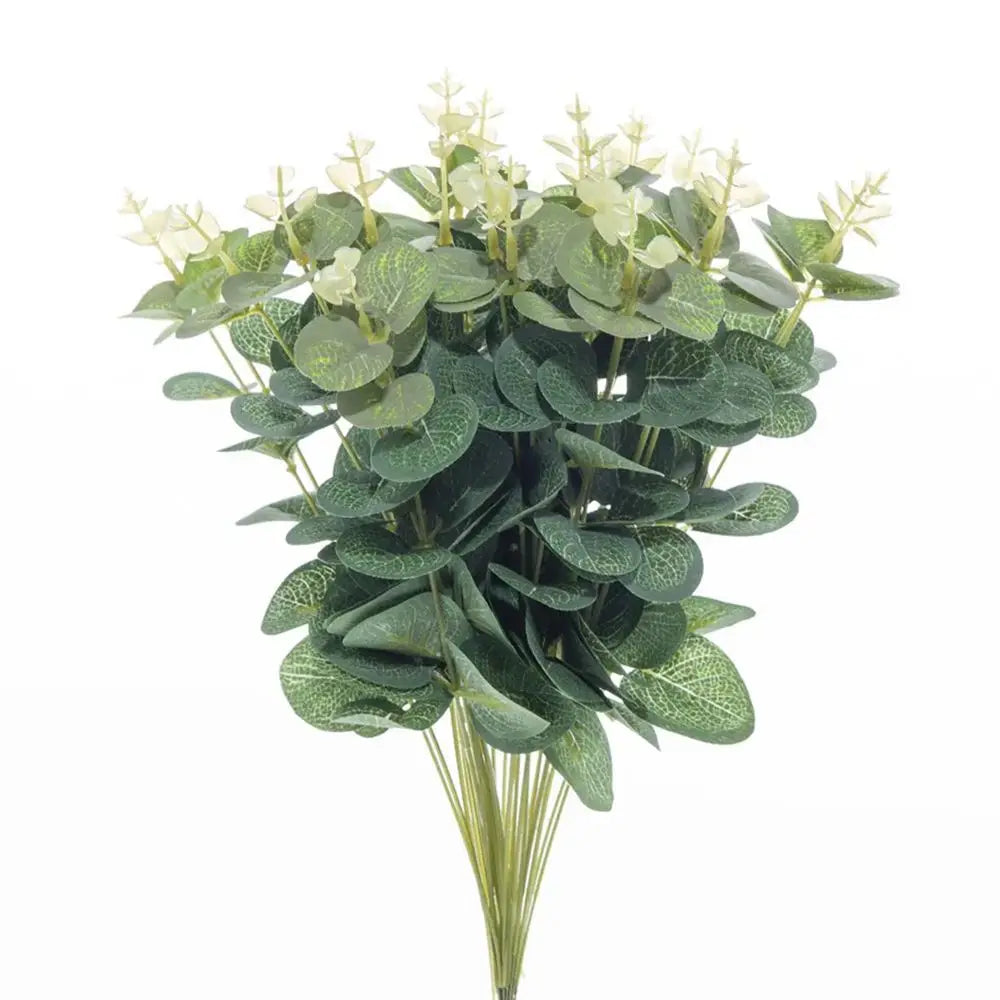 UV-Resistant Artificial Eucalyptus Leaves 20/40 Pcs – Home Decor Artificial Greenery Babs