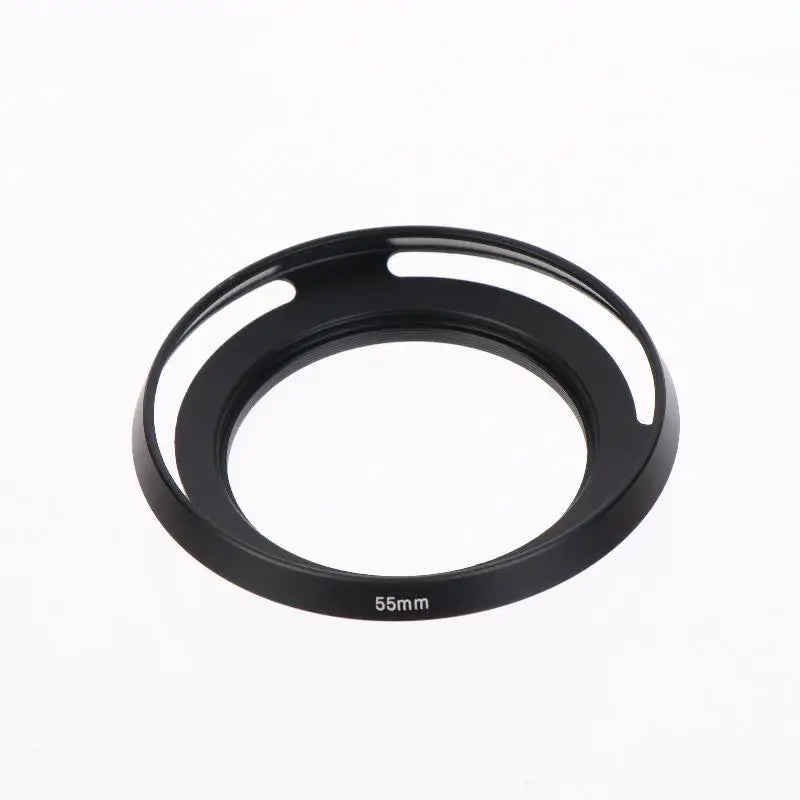 Metal Ultra-Thin Hollow Wide-Angle Lens Hood 37–67mm Universal Camera Lens Hood Babs 55mm