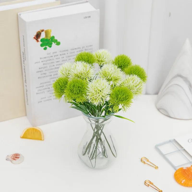 12 Pcs Artificial Dandelion Bouquets – Wedding & Home Decor Artificial Flower Bouquet Babs