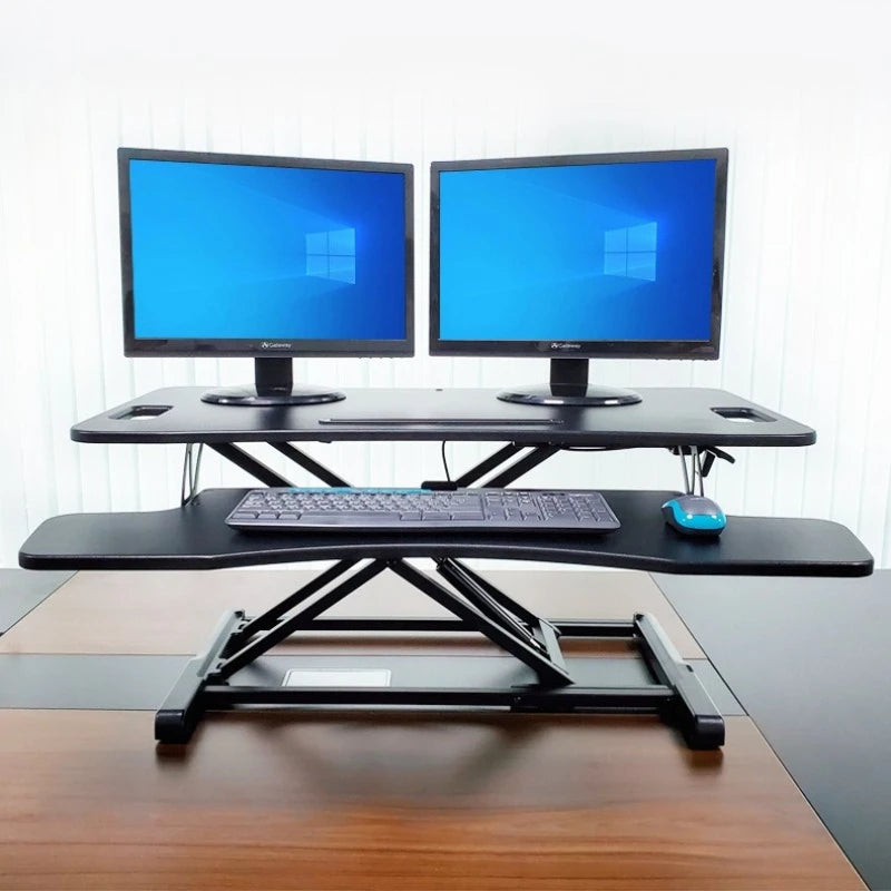 Foldable Lifting Computer Desk – Monitor Stand & Keyboard Shelf Standing Computer Desk Babs Lifting Table