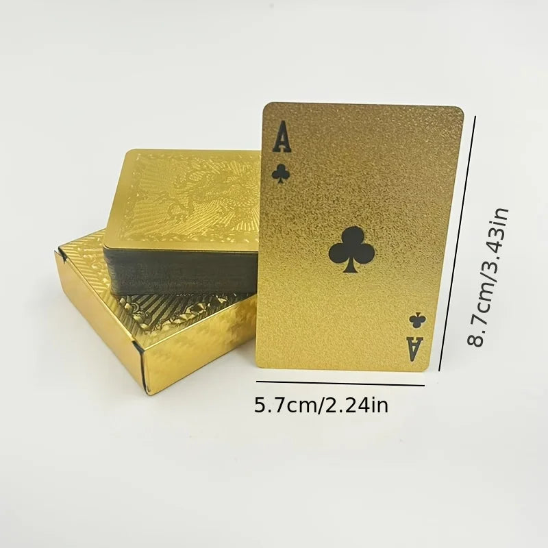 Matte Golden Dragon PVC Playing Cards – Durable Hardened Deck PVC Playing Cards Babs