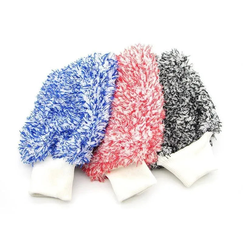 Microfiber Car Wash Gloves – Scratch-Free High Density Car Wash Gloves Babs