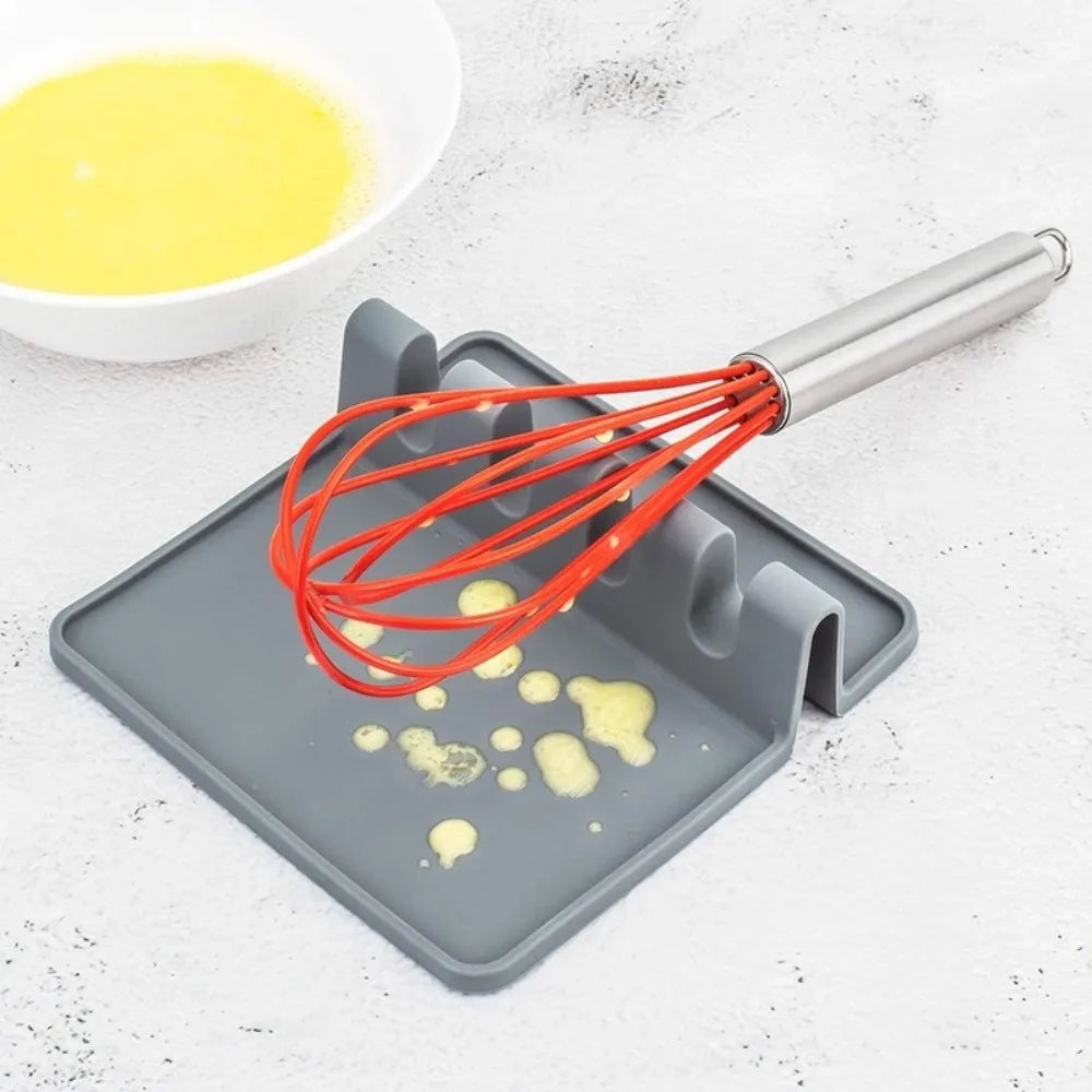 Silicone Kitchen Utensil Holder Rack – Heat-Resistant, Non-Slip Utensil Holder Rack Babs