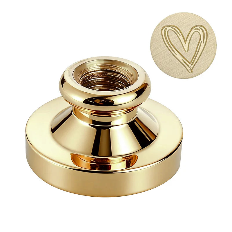 Heart Wax Seal Stamp – Vintage Brass for Wedding & Party Invites Wax Seal Stamp Babs 1pcs