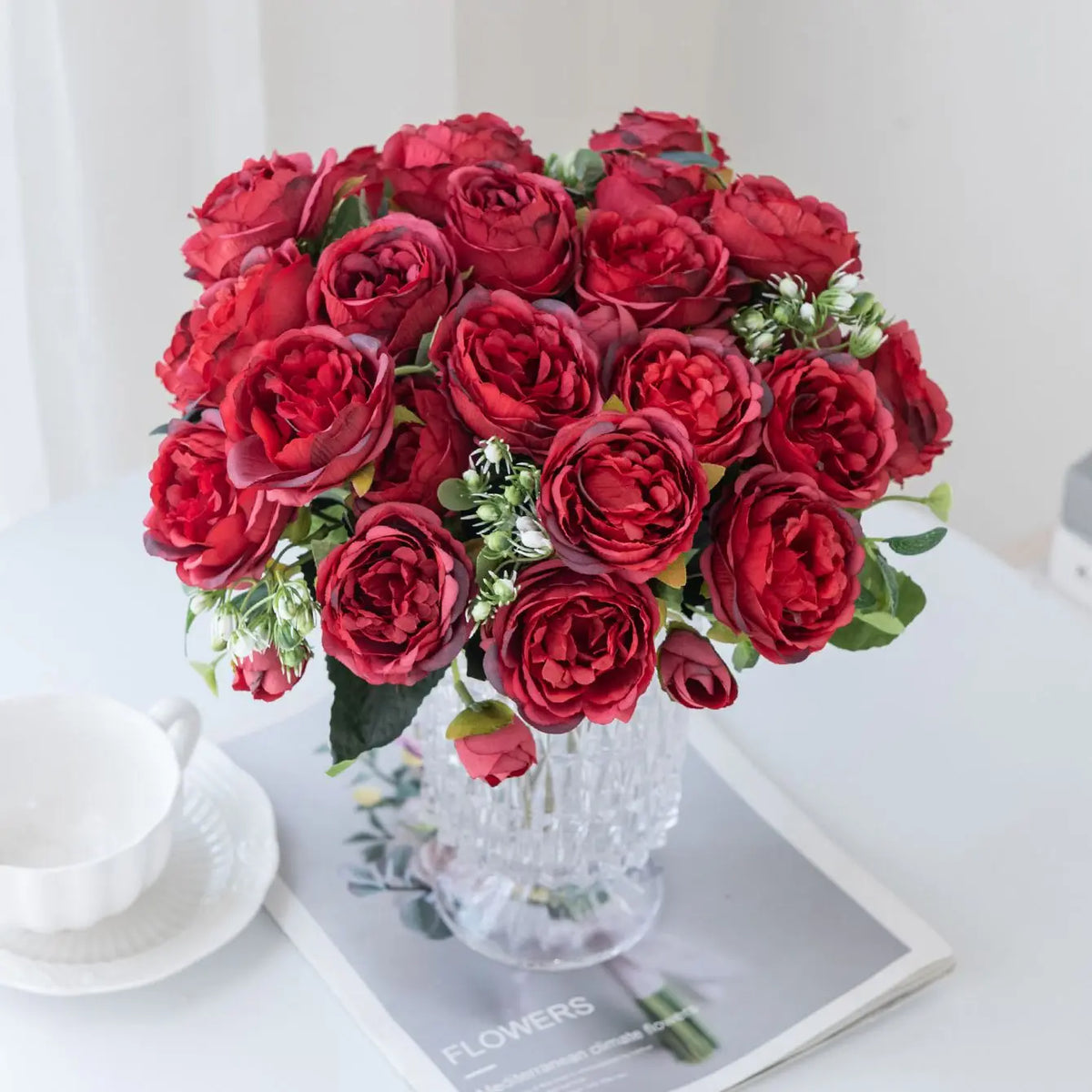 Artificial Silk Peony Bouquet – Wedding & Home Décor Artificial Flower Bouquet Babs