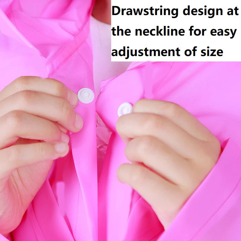 Kids Waterproof Raincoat Poncho – Boys & Girls Ages 7–11 Kids Raincoat Poncho Babs