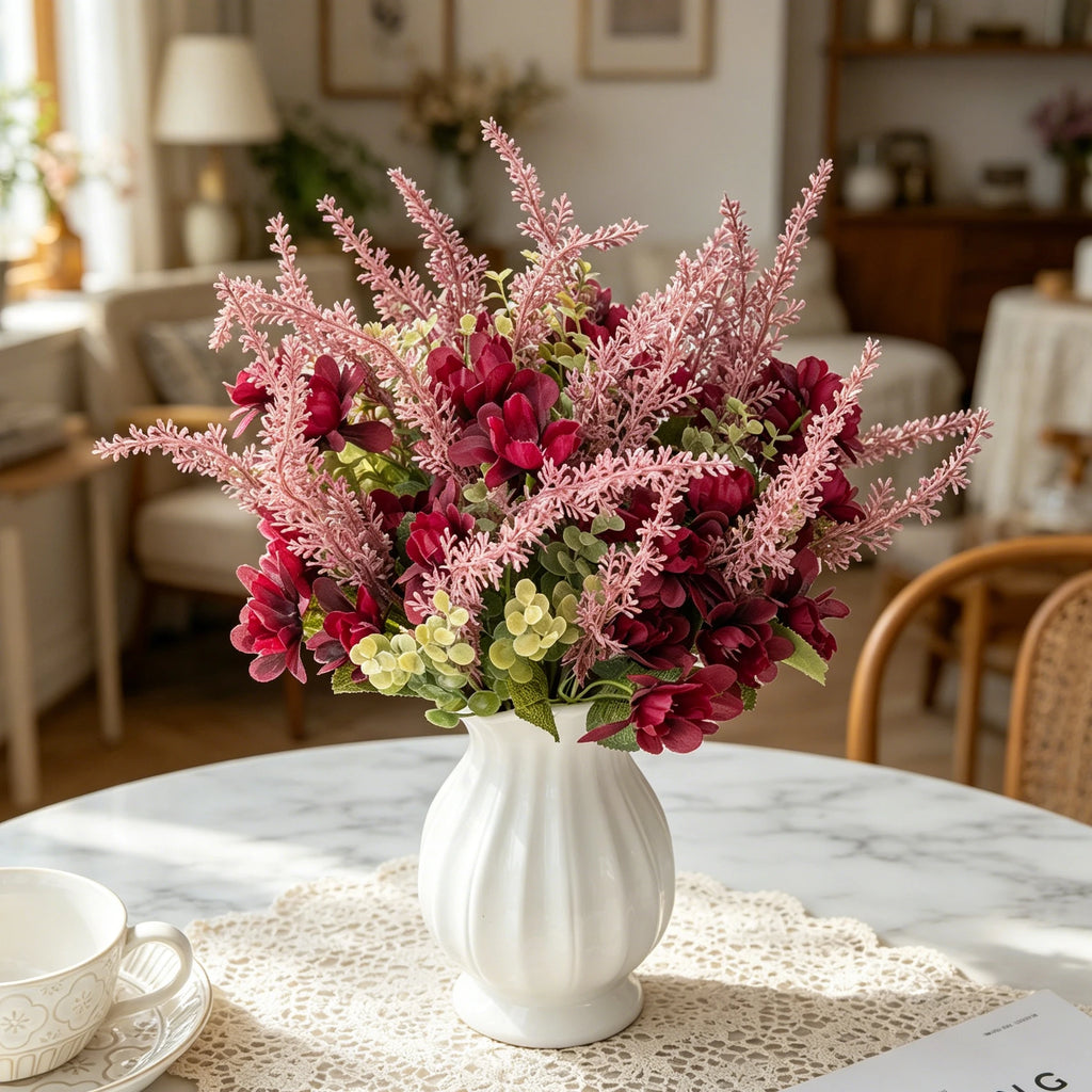 Silk Artificial Chrysanthemum Bouquet – Wedding & Home Décor Artificial Flower Bouquet Babs