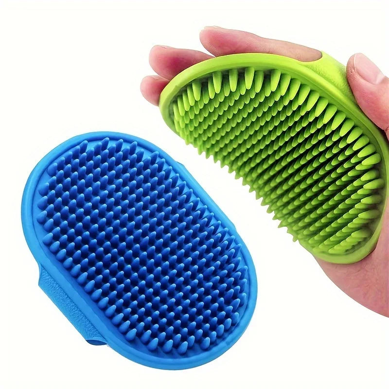 Silicone Dog Bath Brush – Pet Massage & Shampoo Scrubber Pet Grooming Brush Babs