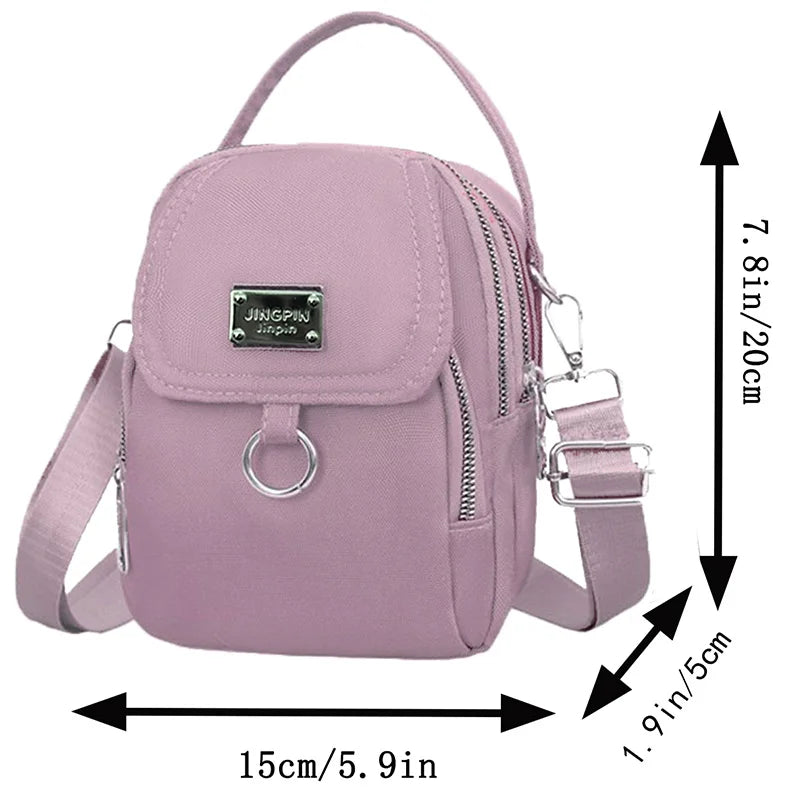 Women's Lightweight Solid Color Crossbody Shoulder Bag Crossbody Shoulder Bag Babs