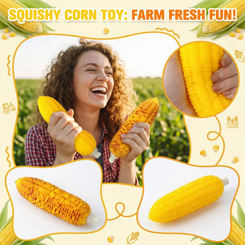 Corn Squishy Fidget Toy – Slow Rebound Squeeze Ball for All Ages Squishy Fidget Toy Babs