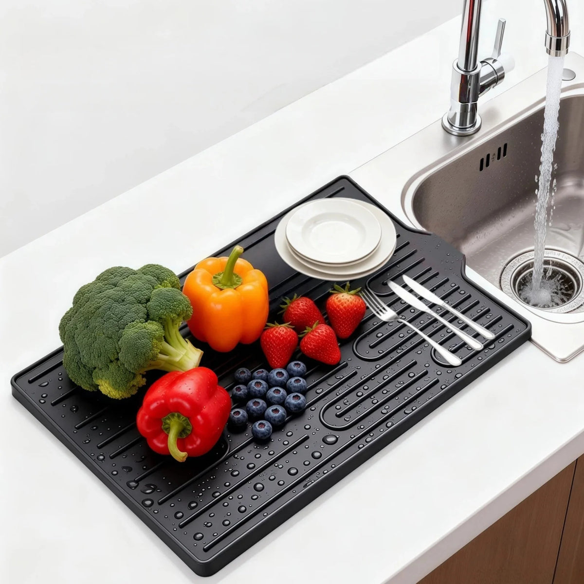 Silicone Dish Drying Mat – Heat-Resistant & Non-Slip Dish Drying Mat Babs