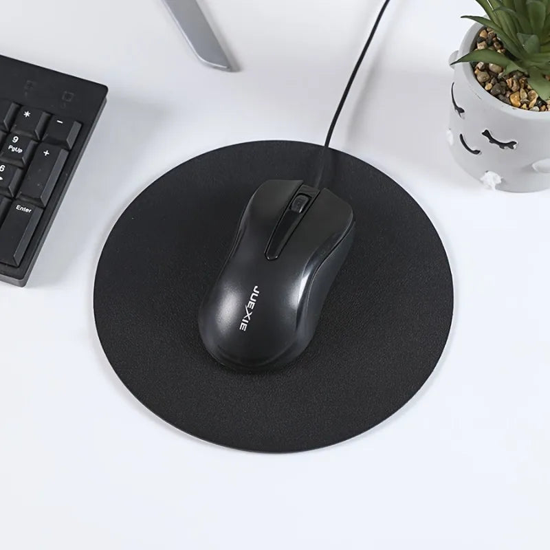 4pcs Faux Leather Mouse Pad – Waterproof Non-Slip Desk Mat Faux Leather Mouse Pad Babs