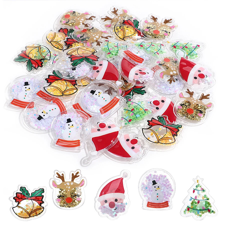 Christmas PVC Sequins Quicksand DIY Decorations – 10/20 Pcs DIY Craft Sequins Babs