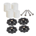 3D Printer Hotbed Leveling Kit M3 M4 Spring Screw Nut Set 3D Printer Accessory Babs White No plug