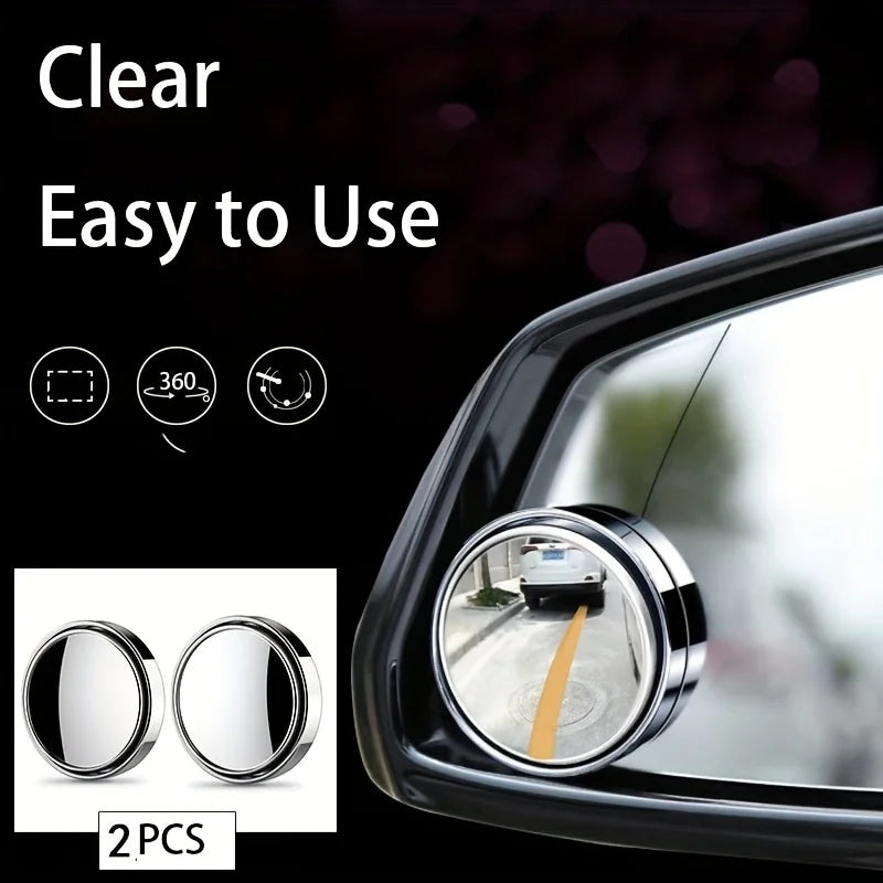 360° HD Blind Spot Car Rearview Mirrors – 2-Piece Set Blind Spot Mirror Babs