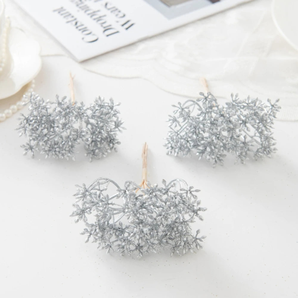 Artificial Bonsai Silk Flowers – Home, Wedding & DIY Decor Artificial Flower Decor Babs Silver 4 pcs