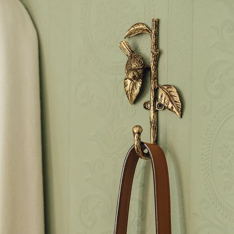 Vintage Gold Wall Mounted Metal Coat Rack – Minimalist Hanger Wall Mounted Coat Rack Babs