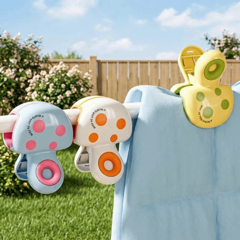 Windproof Cartoon Clothespins – Anti-Slip Clothes Clips 2 Pcs Laundry Clothespins Babs