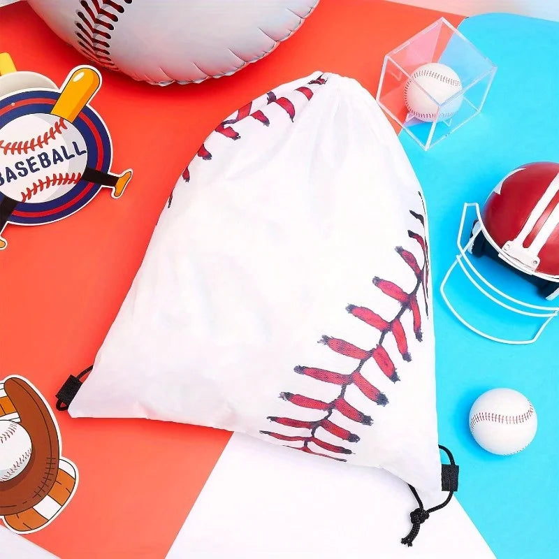 2-Pack Baseball Drawstring Backpacks – Gym & Sports Bags Drawstring Backpack Babs