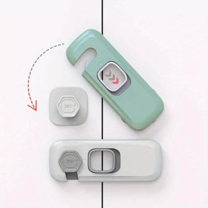 Refrigerator & Cabinet Door Safety Lock – Child Proof Clip Cabinet Safety Lock Babs
