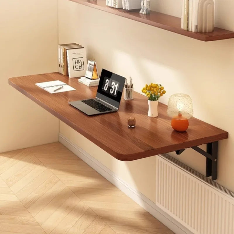 Wall Mounted Folding Desk – Solid Pine Wood Minimalist Table Folding Wall Desk Babs