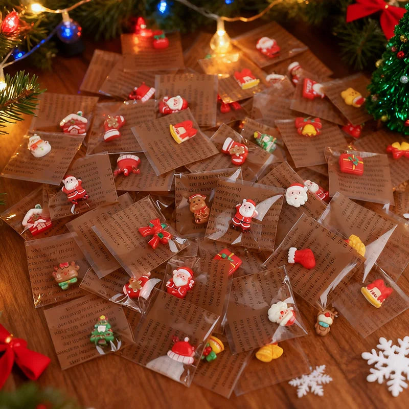 Resin Christmas Fridge Magnets – Santa, Snowman & Xmas Tree Set Christmas Fridge Magnets Babs