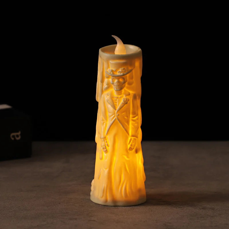 Bride & Groom LED Candle Set – Halloween & Wedding Décor LED Decorative Candles Babs 1pc Groom