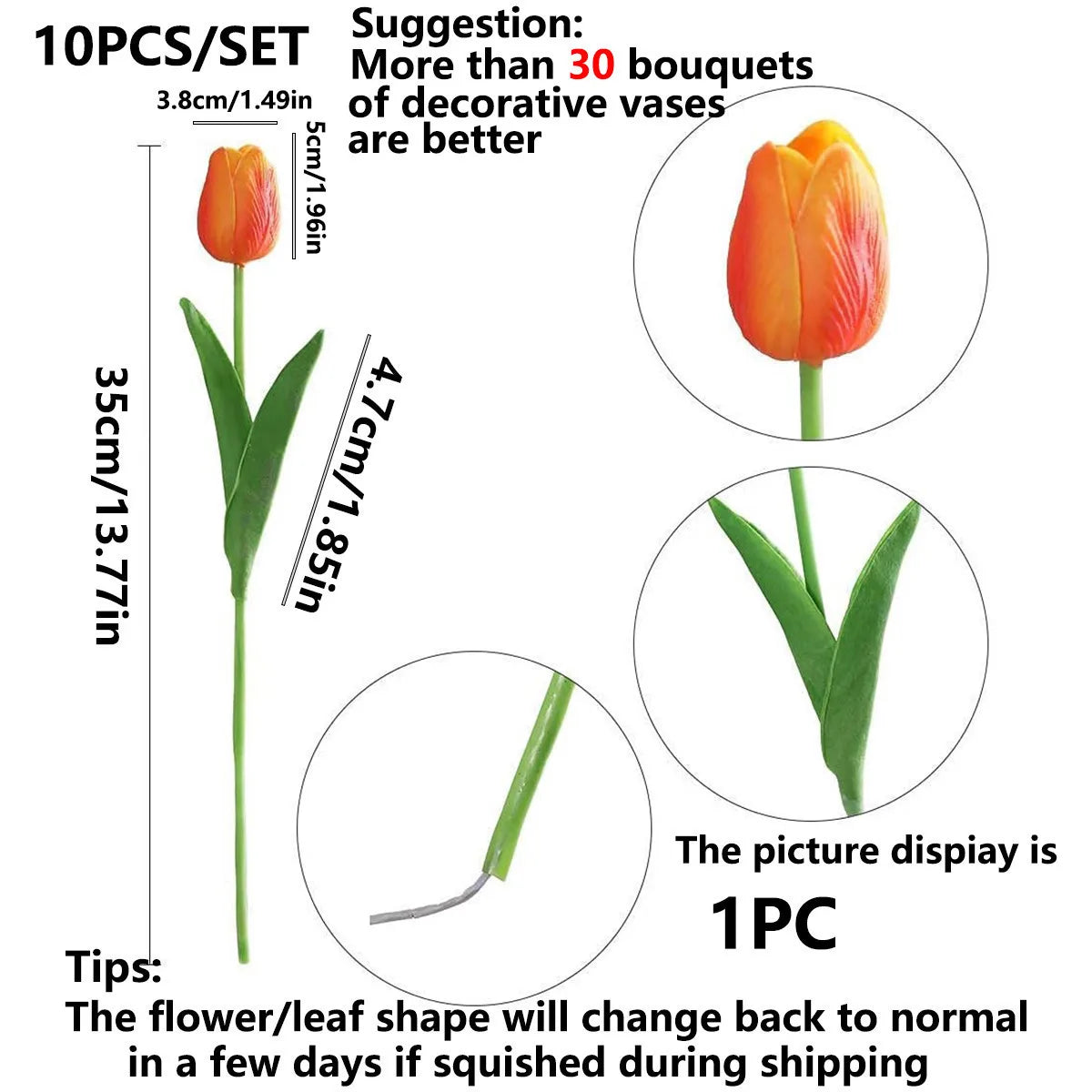Realistic Artificial Tulip Flowers – Wedding & Home Décor Artificial Flowers Babs