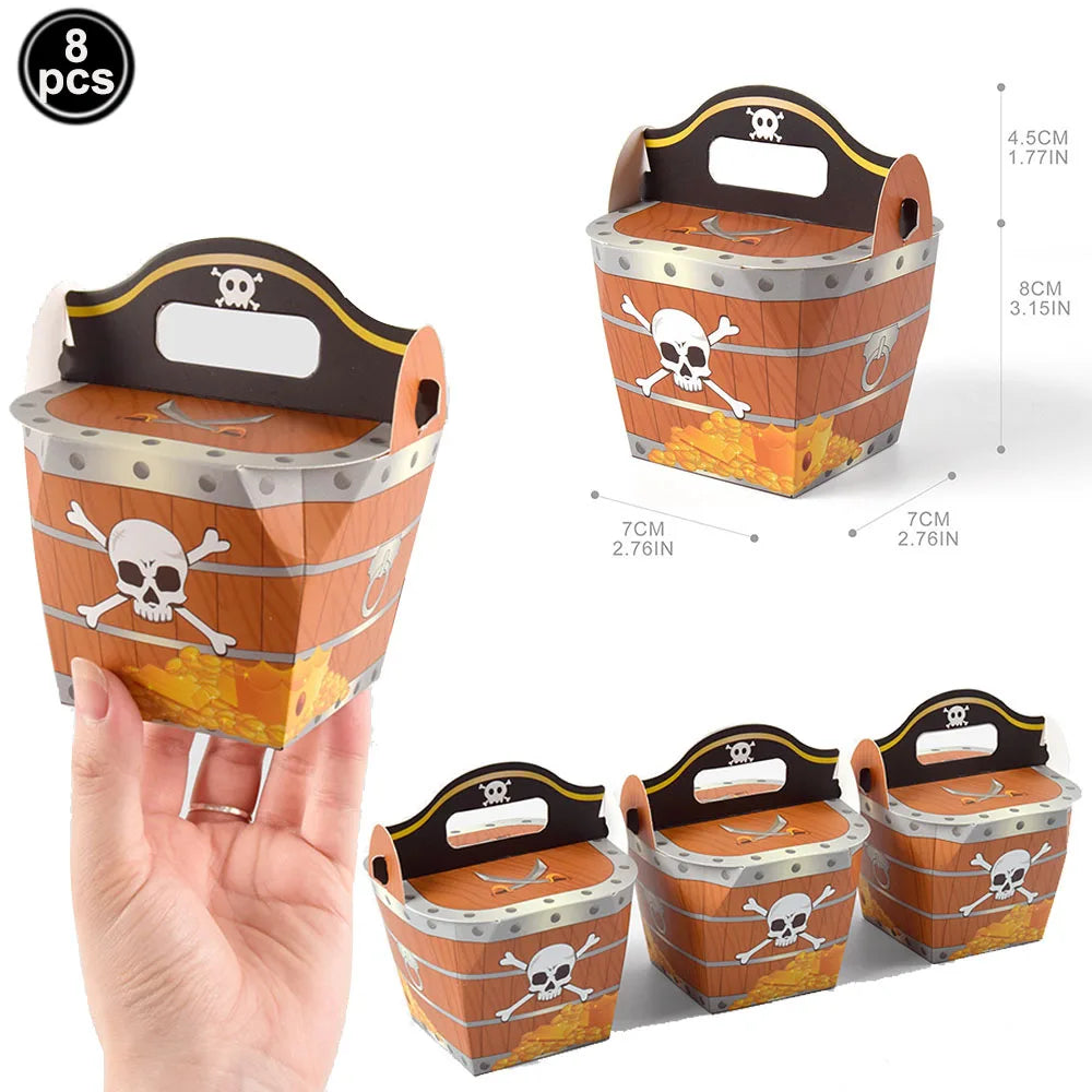Pirate Theme Silicone Wristbands – Party Favor Bracelets Party Favor Wristbands Babs DARK GRAY