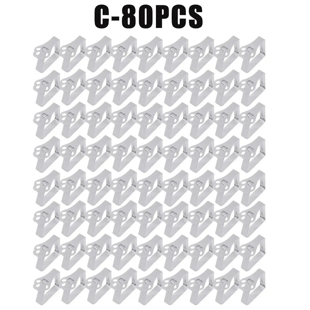 Stainless Steel Tablecloth Clamps for Party, Wedding & Picnic Tablecloth Clamps Babs C-80PCS