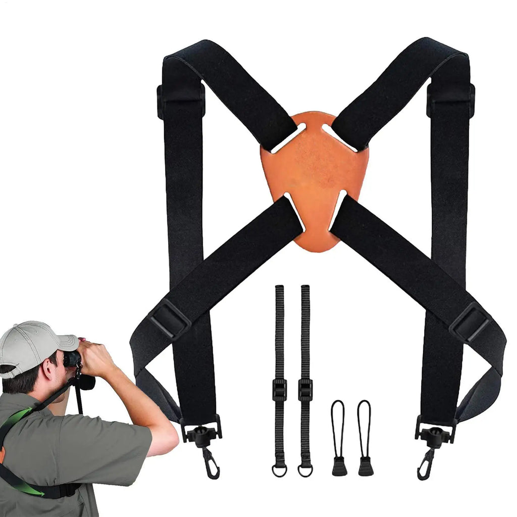 X-Shaped Binocular & Camera Harness Strap – Adjustable Chest Strap Camera Harness Strap Babs