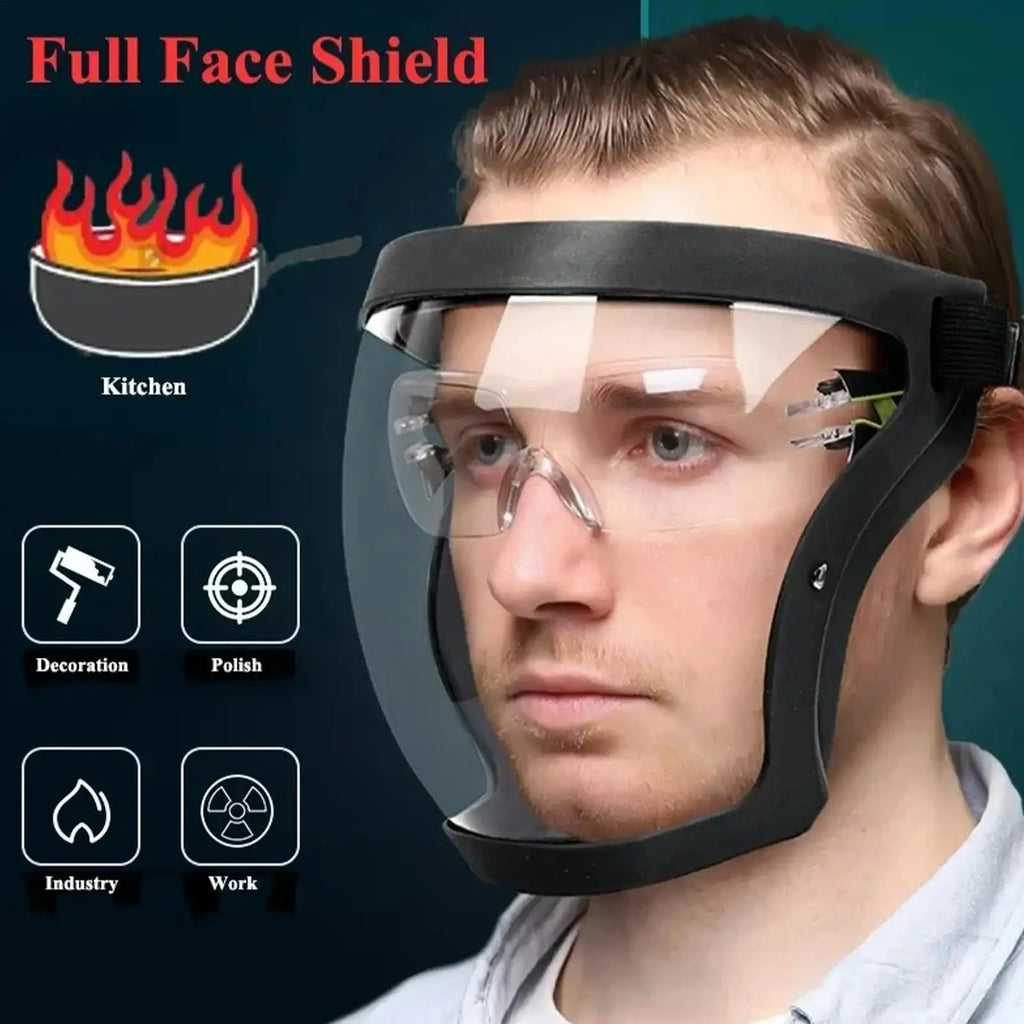 Anti-Fog Full Face Shield with Filter & PC Lens | Safety Mask Full Face Shield Babs