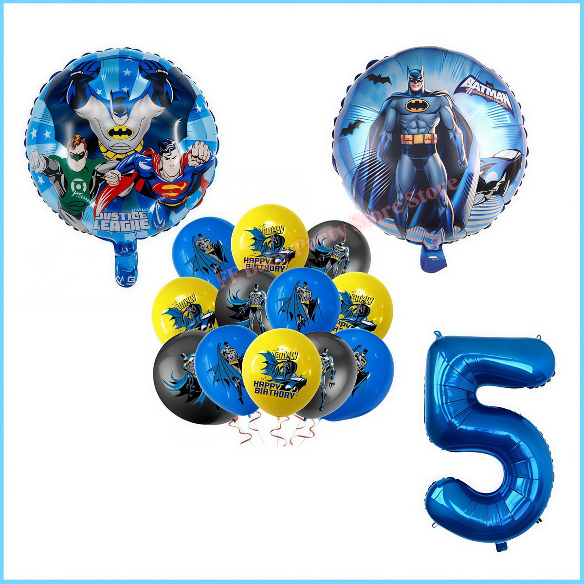 Bat Superhero Birthday Party Kit – Tableware, Balloons & Decor